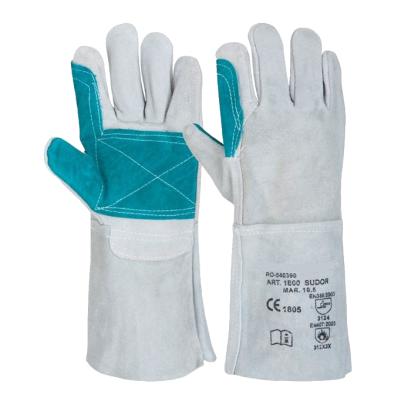 Manusi de protectie pentru sudor din piele spalt bovina, 35 cm