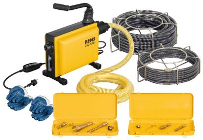 Scula electrica pentru curatat tevi REMS Cobra 22 Set 16+22, 750 W