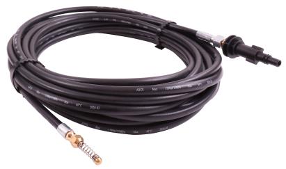 Furtun pentru curatare tevi Texas 10 m, compatibil HTR, duza spirala