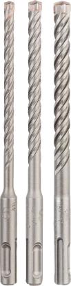 Set 3 burghie Bosch SDS Plus-5X pentru beton armat, 6-10 mm