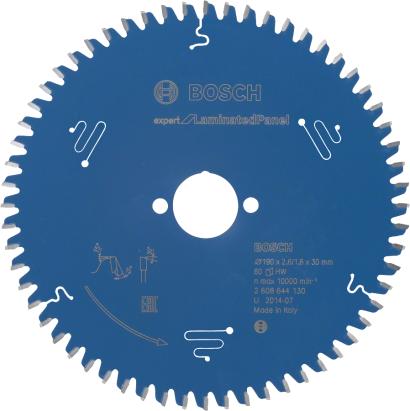Panza circulara Bosch Expert pentru panouri laminate 190x30 mm, 60 dinti