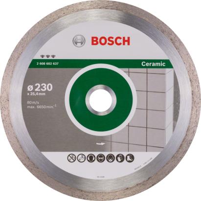 Disc diamantat Bosch Best pentru ceramică 230 x 25,4 mm, tăiere fină