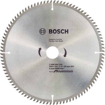 Panza circulara Bosch Eco for Aluminium 254x30x3 mm, 96 dinti