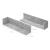 Set 2 rafturi de perete Elverum cu aspect beton, 75 cm