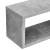 Set 4 rafturi de perete Fagernes 59x15x17 cm, aspect beton, en.casa