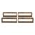 Set 4 rafturi de perete Fagernes, aspect lemn maro, 59 x 15 x 17 cm