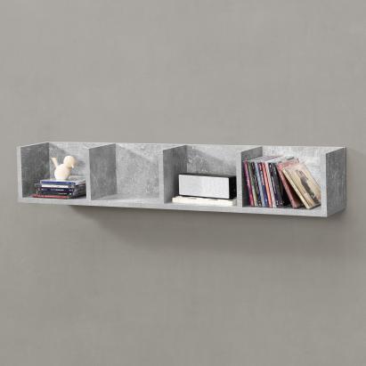 Wandregal Ekerö 95 x 17 x 16,5 cm Betonoptik en.casa