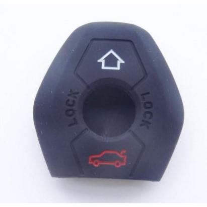 Husă cheie compatibilă cu BMW, model diamant, din silicon negru