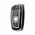 Husa cheie smartkey BMW Seria F 3/4 butoane, TPU negru cu contur silver