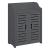 Badezimmerschrank Trosa 62x45x25 cm WPC Dunkelgrau en.casa