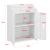 Badezimmerschrank Trosa 62x45x25 cm WPC Weiß en.casa