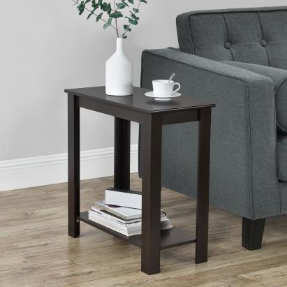 Beistelltisch Chur 60 x 30 x 61,3 cm braun en.casa