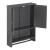 Badezimmerschrank Steyr 65x49x15 cm Dunkelgrau MDF en.casa