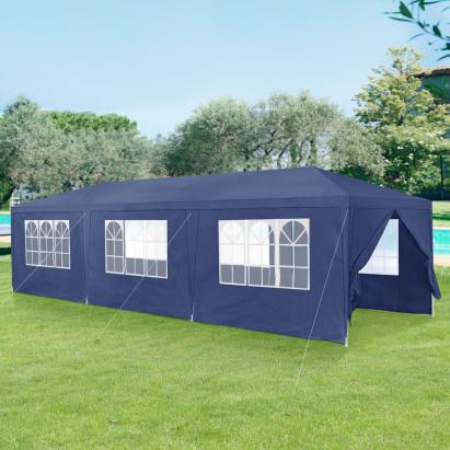 Pavilion pentru evenimente Wedau 900x300x255 cm, albastru inchis