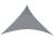 Pânză de umbrire triunghiulară Patras 400x400x400 cm gri închis