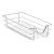 2er-Set Teleskopschublade 37x44x14 cm Stahl Silber [en.casa]