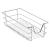 2er-Set Teleskopschublade 27x44x14 cm Stahl Silber [en.casa]