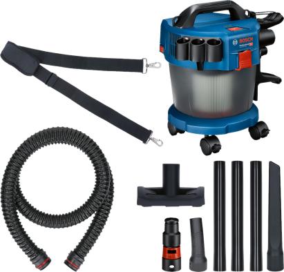 Aspirator umed-uscat Bosch GAS 18V-10 L Premium Solo, 10L, cu 4 roți