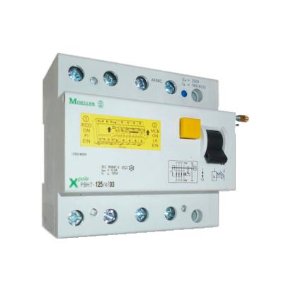 Întrerupător diferențial Moeller PHT 125, 4 poli, 125A, 300mA, 10kA