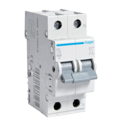 Intrerupator automat Hager MC563 2P 63A 230V 6kA curba C