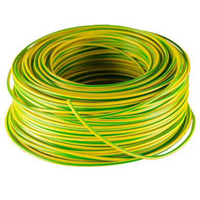 Cablu electric FY din cupru 25 mmp, PVC galben-verde, 450/750V