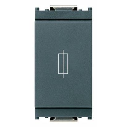 Port fuzibil modular VIMAR gri, 16A, 1P, 250V, gama Plana