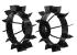 Set 2 roti metalice ProGarden RM47 pentru motocultor Campo U, 475 mm