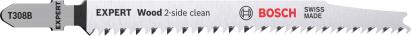 Set 5 pânze Bosch T308B Expert Wood pentru ferăstrău vertical, 117 mm