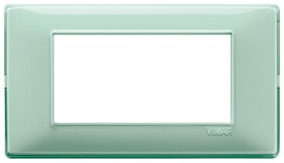 Rama întrerupător Vimar 4 module, 140x81 mm, verde menta