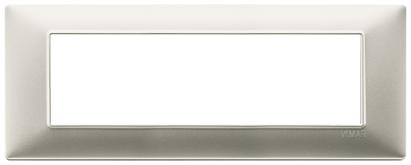 Rama intrerupator Vimar 7 module, 206x80 mm, nichel mat