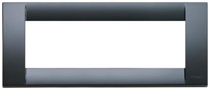 Rama întrerupător Vimar 6 module, 195x80 mm, gri grafit