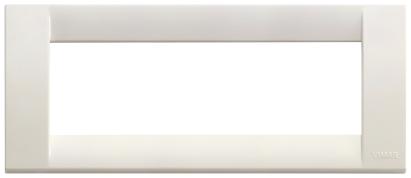Rama intrerupator Vimar alba, 6 module, 195x80 mm