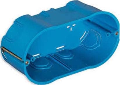 Doză încastrată Vimar pentru 4 module, 50x70x140 mm, albastră