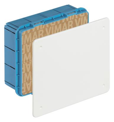 Doză încastrată Vimar cu 22 intrări, 70x195x220 mm, alb