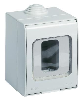 Doză etanșă PT Vimar, 1 modul, IP55, alb, 65x68x83 mm