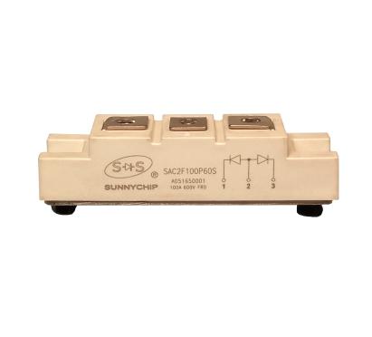 Diodă ultra rapidă dublă SAC2F100P60S, 600V, 2x100A, anod comun