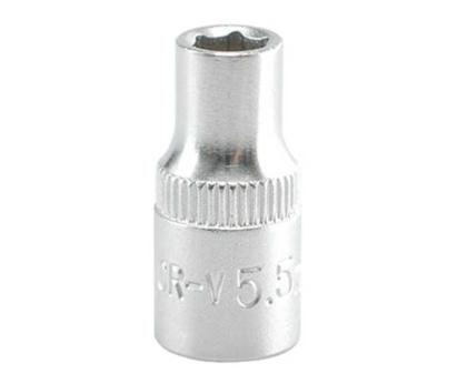 Cheie tubulară hexagonală 1/4, 6 puncte, 5,5 mm, crom-vanadiu