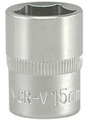 Cheie tubulara hexagonala 3/8, 15 mm, din crom-vanadiu