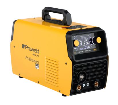 ProWELD MMA 315 LED Invertor digital sudură 315A, MMA Puls, TIG Lift, Arc Force, VRD, Electrozi Ø 2.0–6.0 mm, Oțel, Inox, Fontă