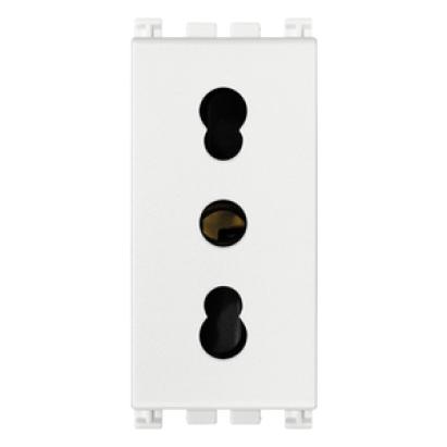 Buton cu revenire Vimar 2P, 1 modul, alb pentru instalatii modulare