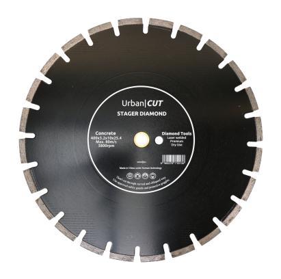 Disc diamantat segmentat Stager Urban Cut pentru beton și asfalt 400 mm