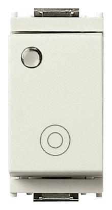 Buton cu revenire si semnalizare Vimar Idea 10A 250V 1P NO alb