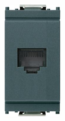 Priză telefon RJ11 Vimar Idea, gri, 1 modul, IP20
