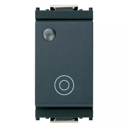 Pulsant Vimar Idea 10A 250V 1 modul gri pentru instalatii electrice