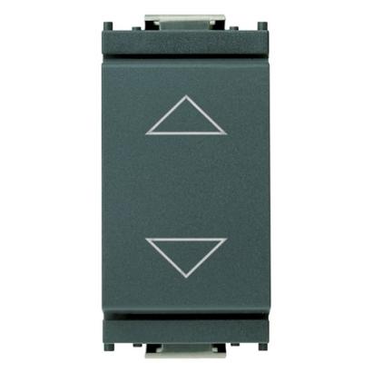 Comutator Vimar 16140, 10A, 250V, gri, cu 2 directii si pozitie centrala OFF