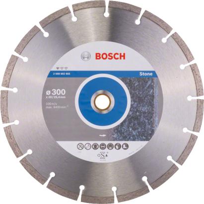 Disc diamantat Bosch Standard pentru piatra 300 mm, alezaj 20/25,4 mm