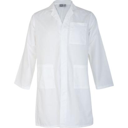 Halat de protecție din tercot alb, 150 gr/mp, mărimea M