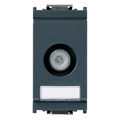 Priză TV modulară Vimar 5-2400 MHz, 20 dB, negru, încastrată