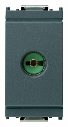 Priza TV modulara Vimar 17050, 1 modul, gri antracit, 75 Ohmi