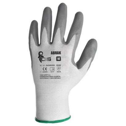 Mănuși de protecție Abrak mărimea 9 cu palmă din spumă de nitril